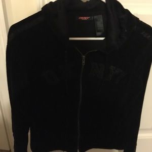 Dkny velvet zip up hoody.